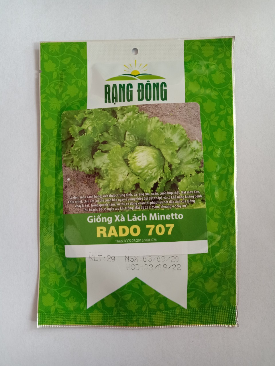 Hạt giống xà lách mineto Rạng Đông