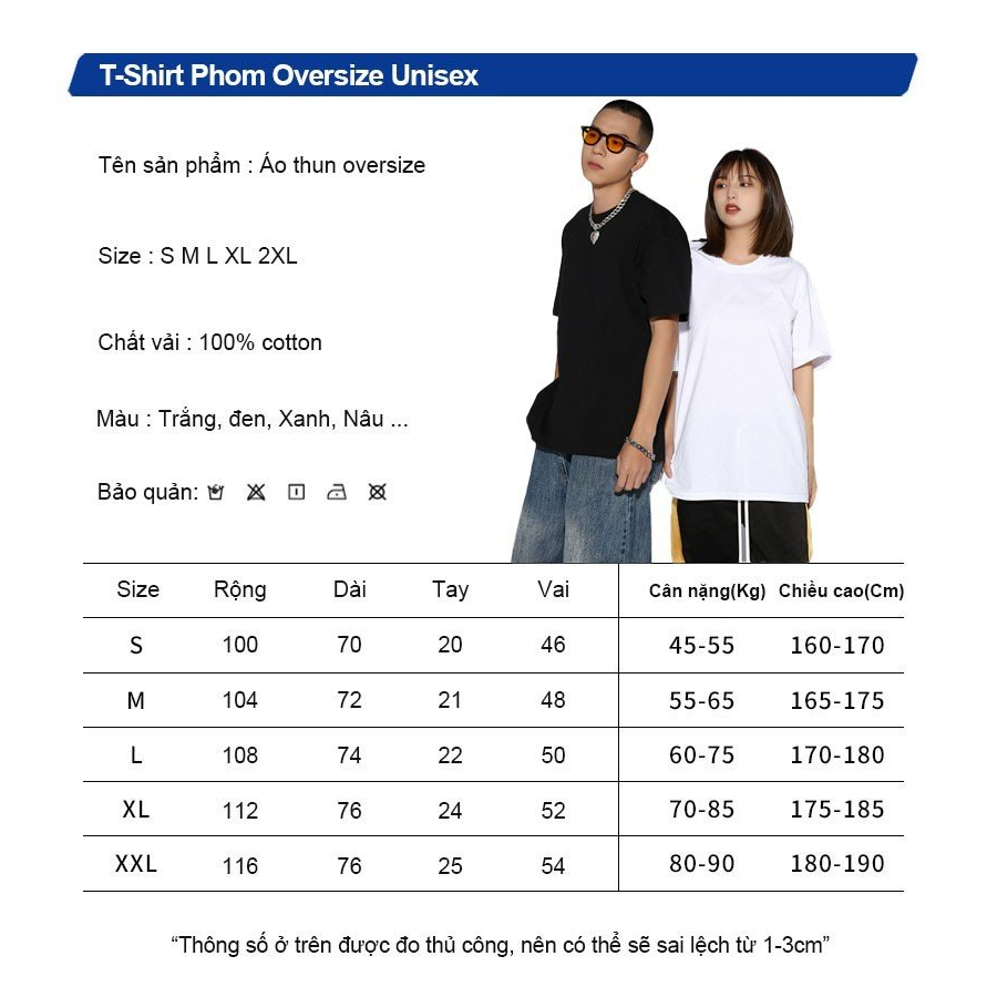 Áo thun HYKOREA Basic Cotton 100% Nam Nữ Form Oversized Logo Snoopy 1304