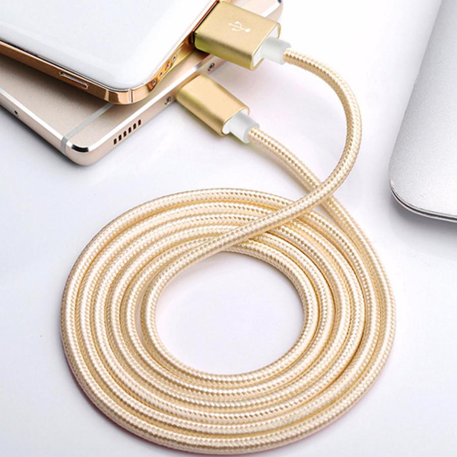 [HCM][ GIÁ KHUYẾN MÃI ] - CÁP SẠC IPHONE IPAD DÂY DÙ SIÊU BỀN DÀI 2.5M -3M