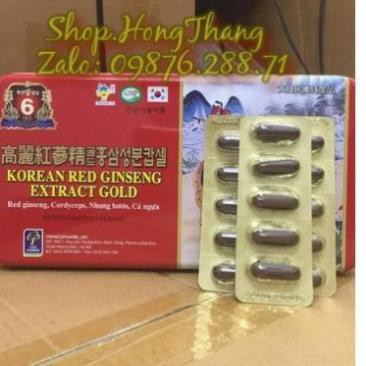 Viên bổ Korean red ginseng gold Giúp bồi bổ cơ thể, ăn ngủ ngon