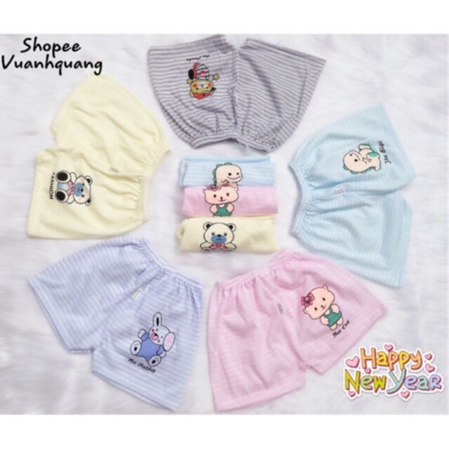 Quần Chục Đùi Cotton Kẻ Cho Bé Trai/Gái