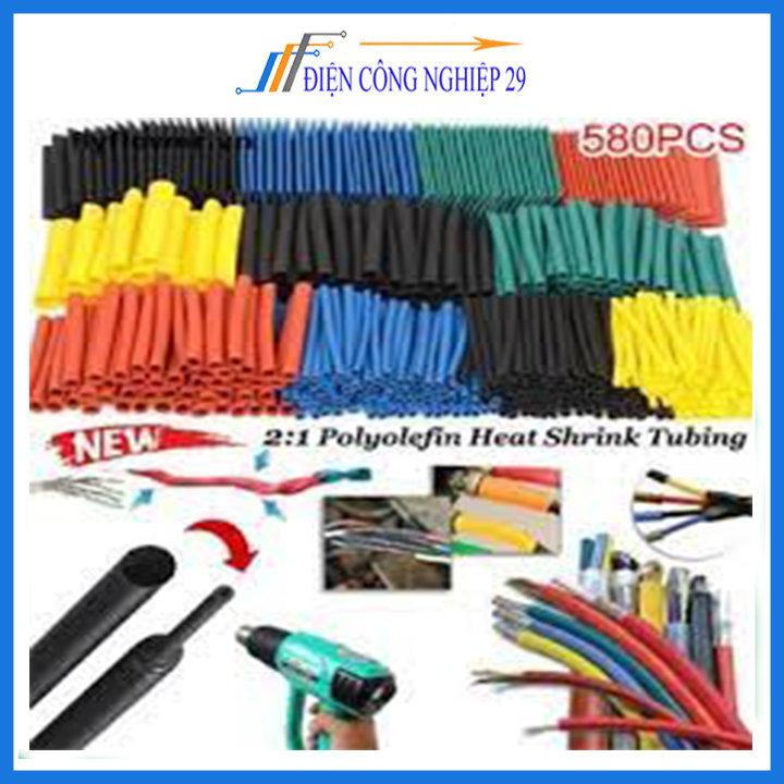 Combo Gen Co Nhiệt Đủ Màu Cắt Sẵn Nhiều Cỡ