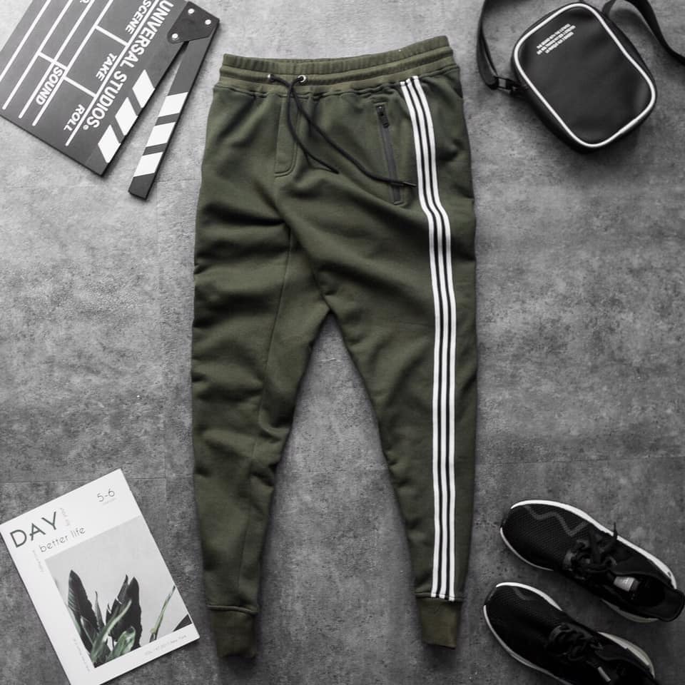 Quần Dài Thể Thao Jogger - Chất Thun Thể Thao Polyester - Chất Dày Dặn Co Giãn 4 Chiều