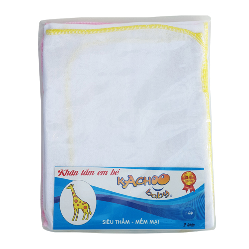 Bịch 2 khăn tắm cho bé Kachoobaby 3 lớp - 70 x 80cm