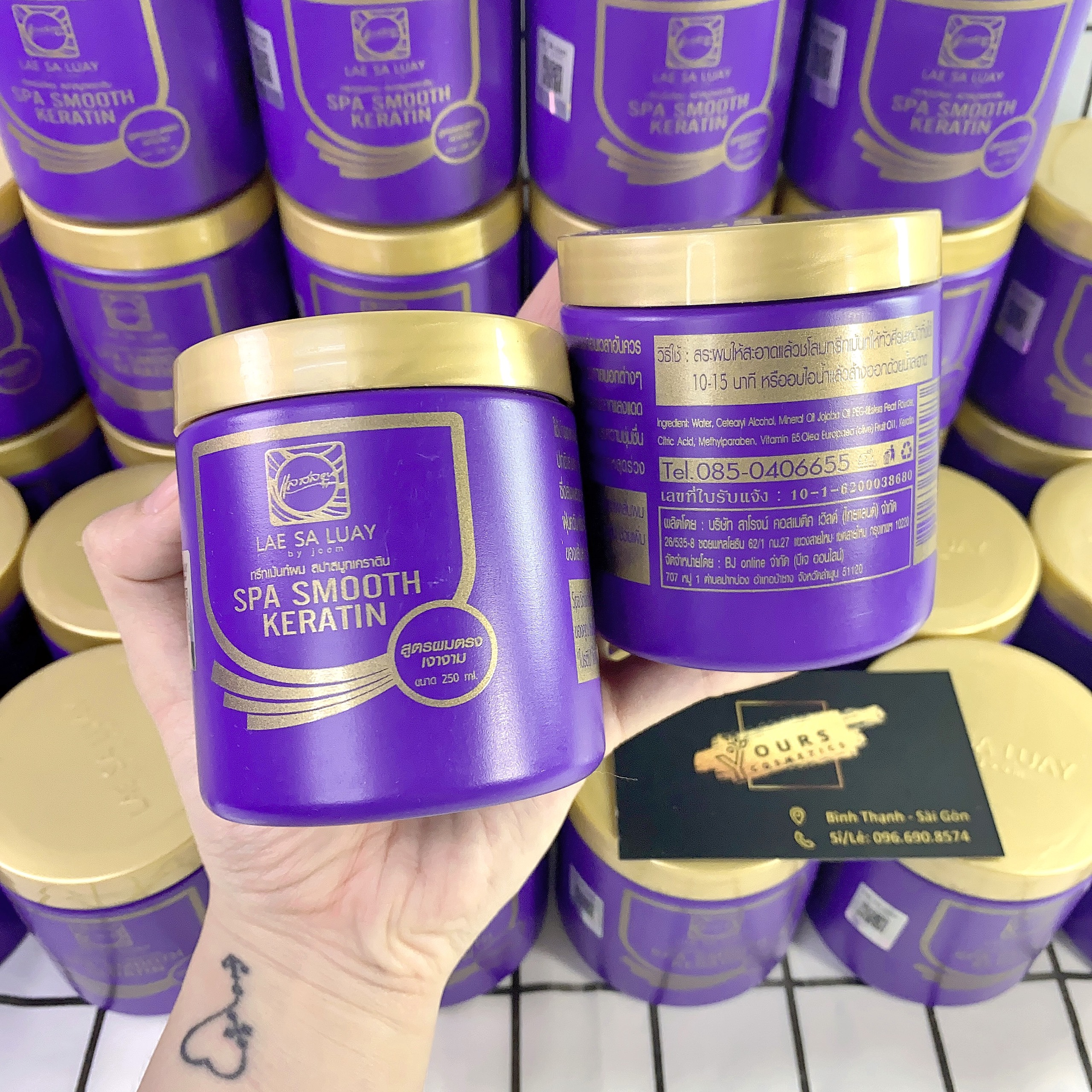 Kem Ủ Tóc Thái Lan Lae Sa Luay Spa Smooth Keratin 250ml