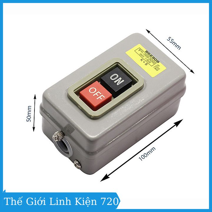 Công tắc nút nhấn 3 pha 380V BS230B