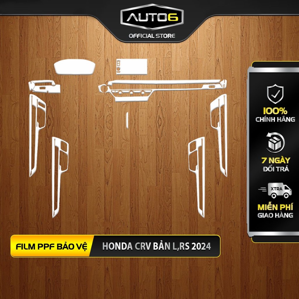 HONDA CRV 2024 new: Film PPF dán full nội thất - AUTO6- chống xước, che mờ đi các vết xước cũ hiệu quả