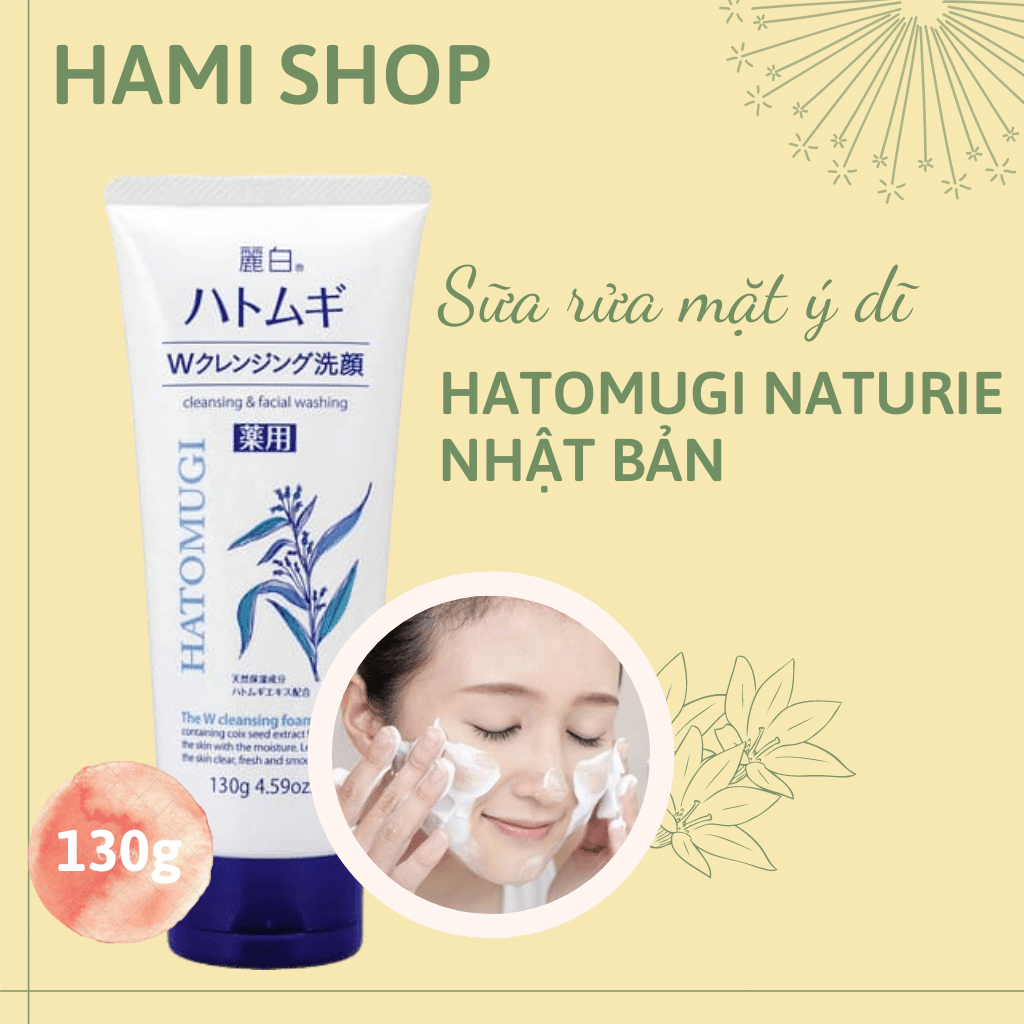 sữa rửa mặt hatomugi nhật 130g