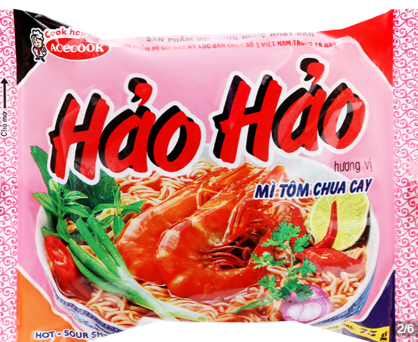 Combo 10 gói Mì Hảo Hảo tôm chua cay 75g