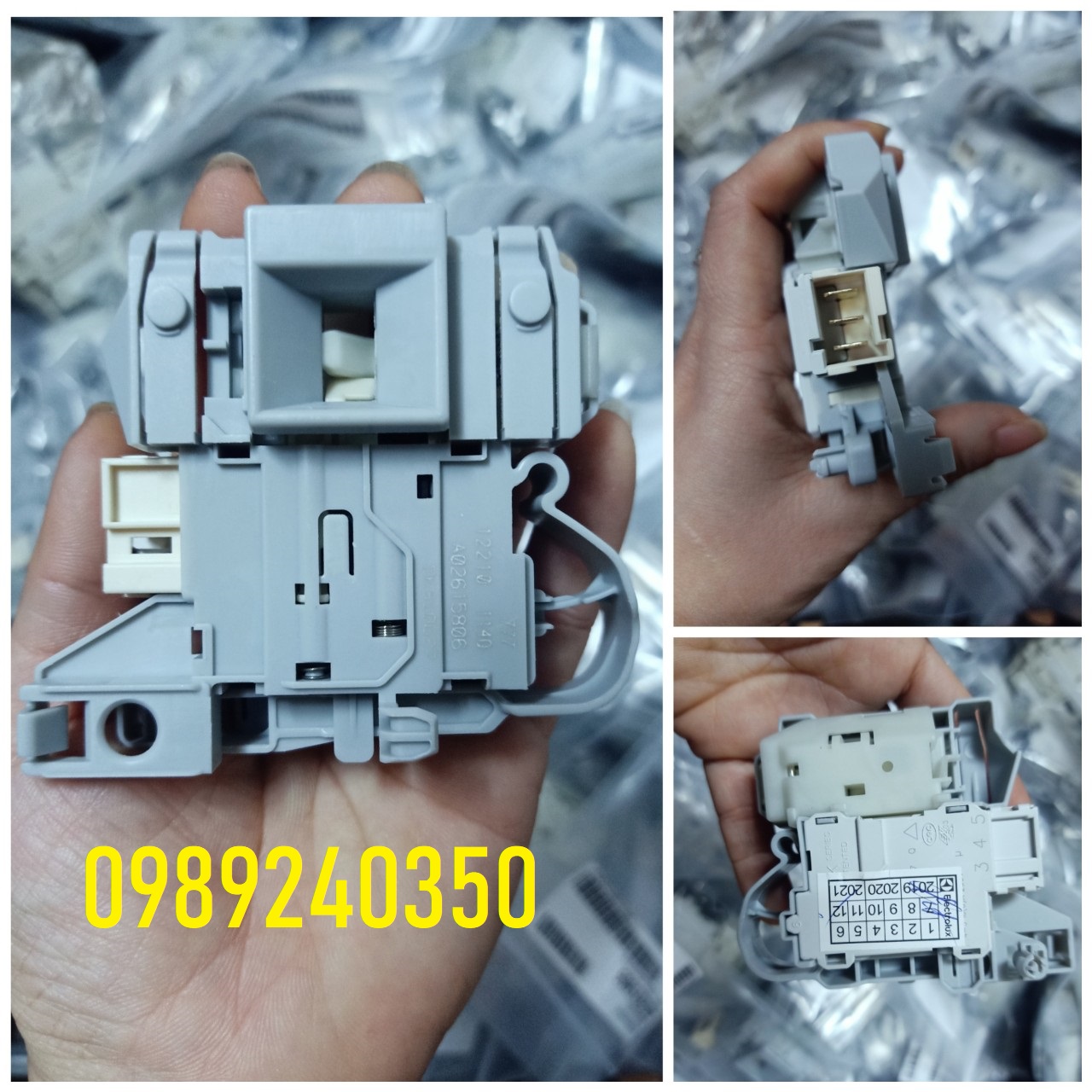 Công tắc khóa cửa máy giặt Electrolux EWF 10843 chính hãng