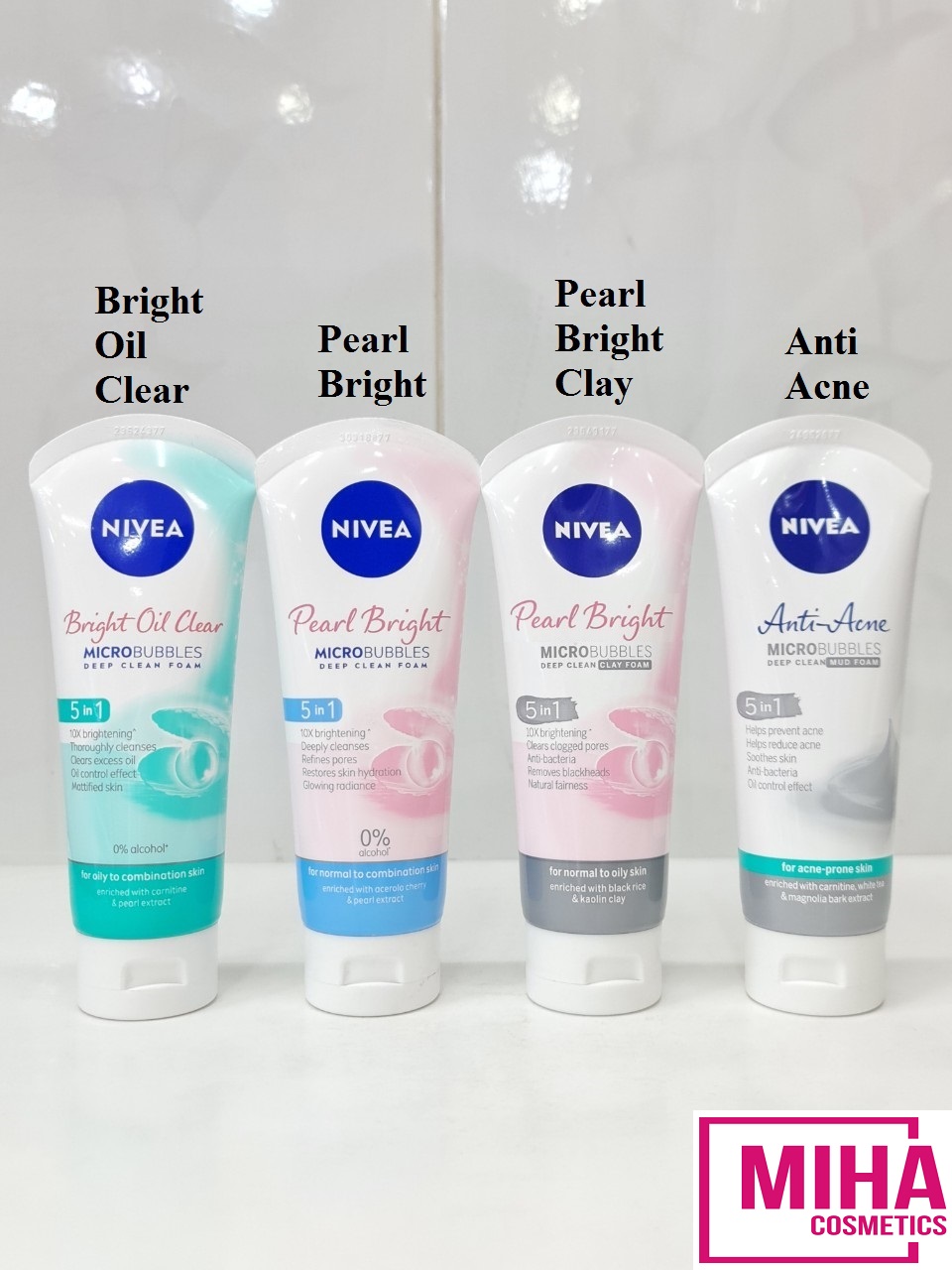 Sữa Rửa Mặt Sáng Da Sạch Nhờn Giảm Mụn NIVEA 100g