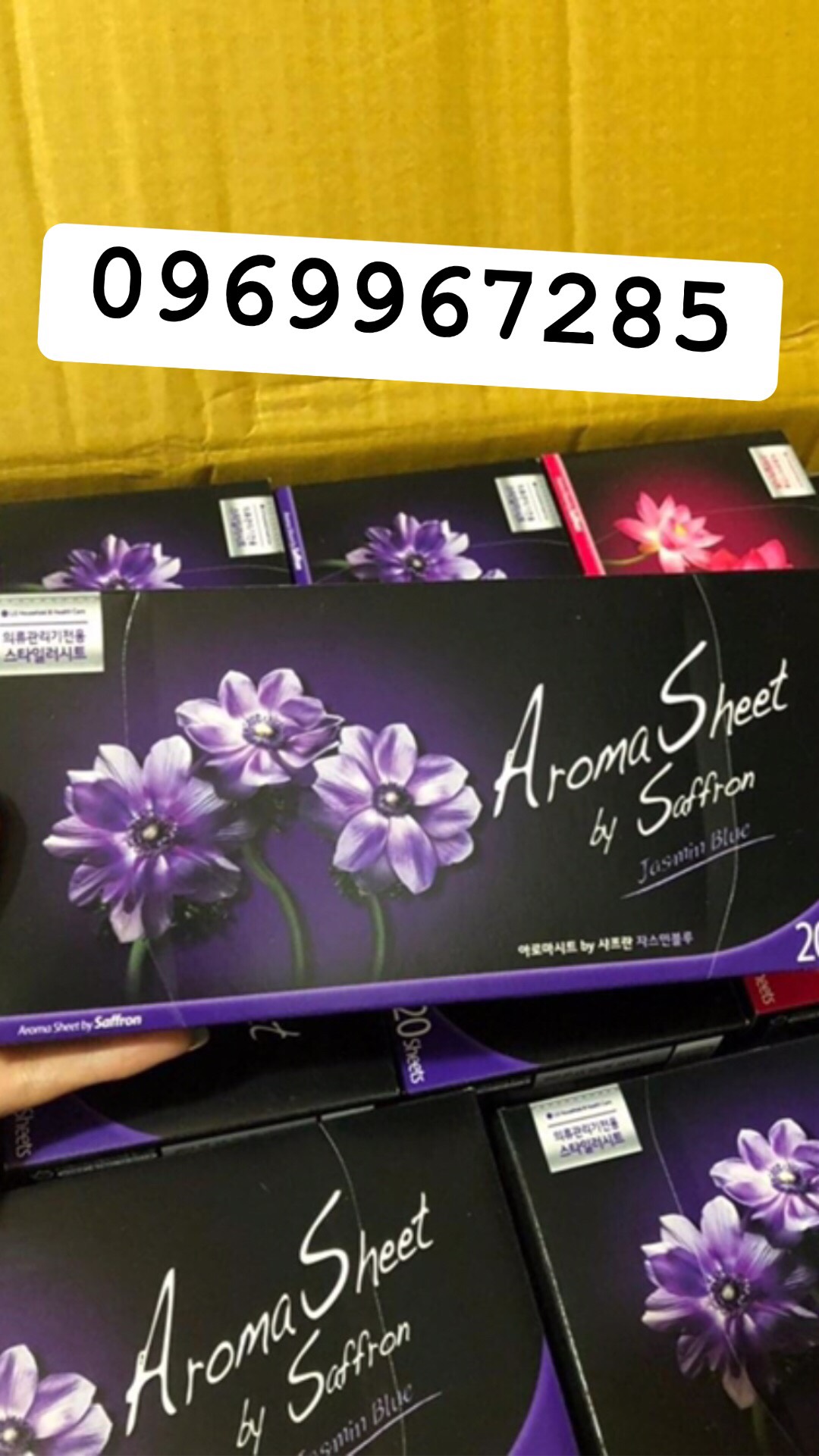 Giấy thơm Aroma sheet  combo 5hop
