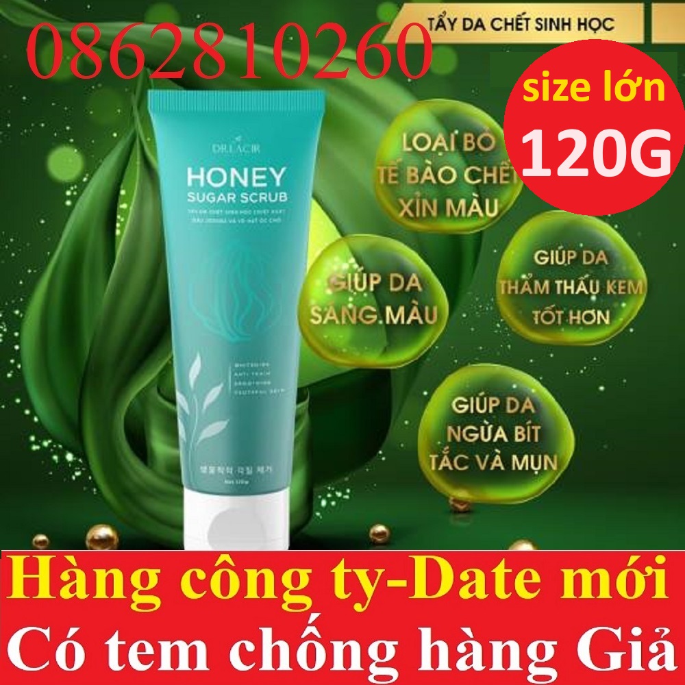 Drlacir Dr Lacir honey sugar scrub 120g natural grain scrub skin exfoliator