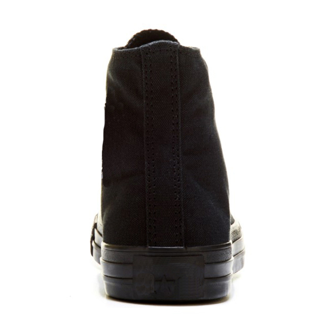 Giày Sneaker Bata Nữ Classic C1 Buộc Dây Cổ Cao Màu Full Đen