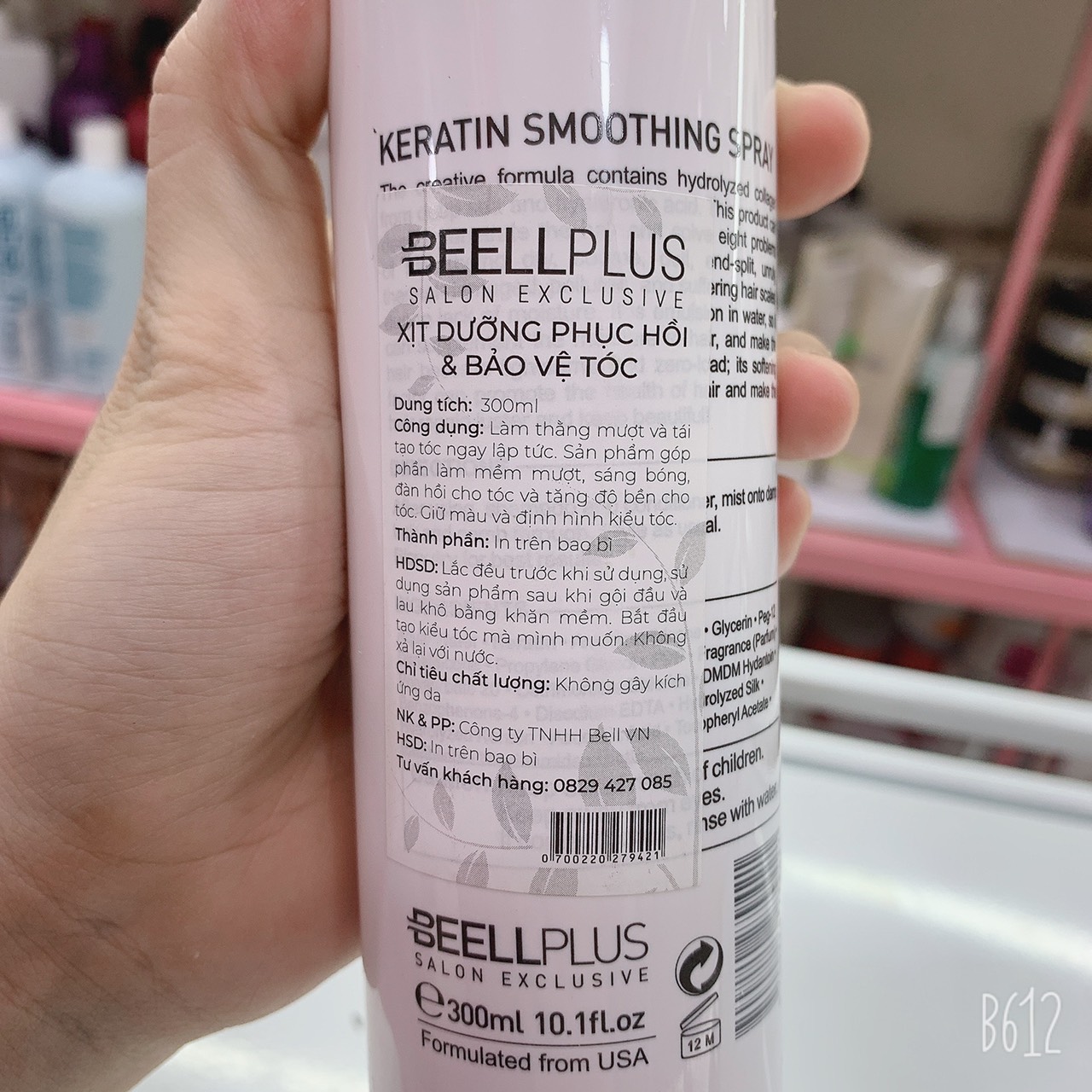 Xịt Dưỡng Phục Hồi Bảo Vệ Tóc 300ml của Beell