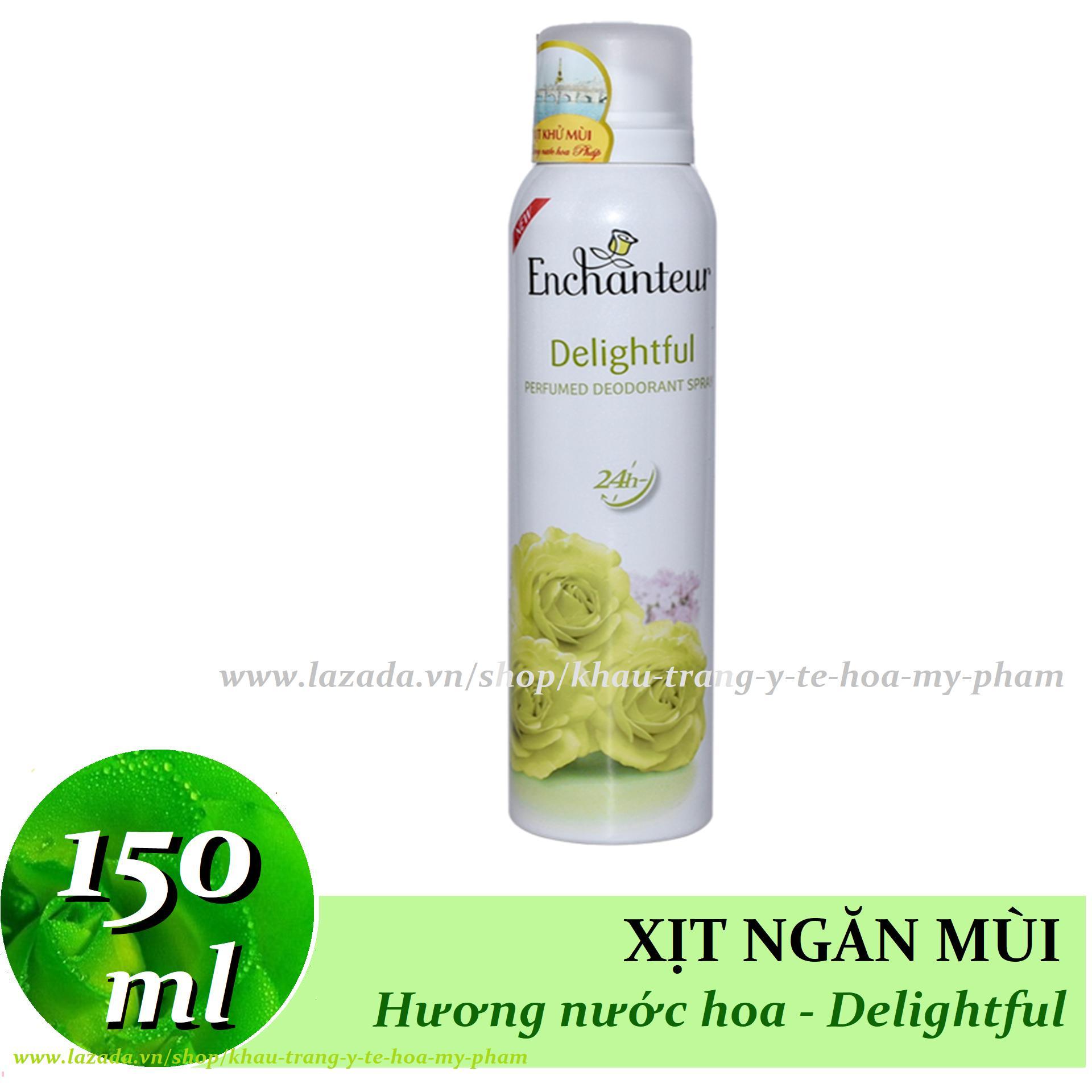 Enchanteur -  Xịt khử mùi hương nước hoa Delightful 150 ml