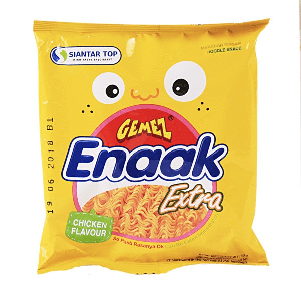 (2 Vị) Thùng Snack Mì Trẻ Em Gemez Enaak Extra (24 gói 30gr)