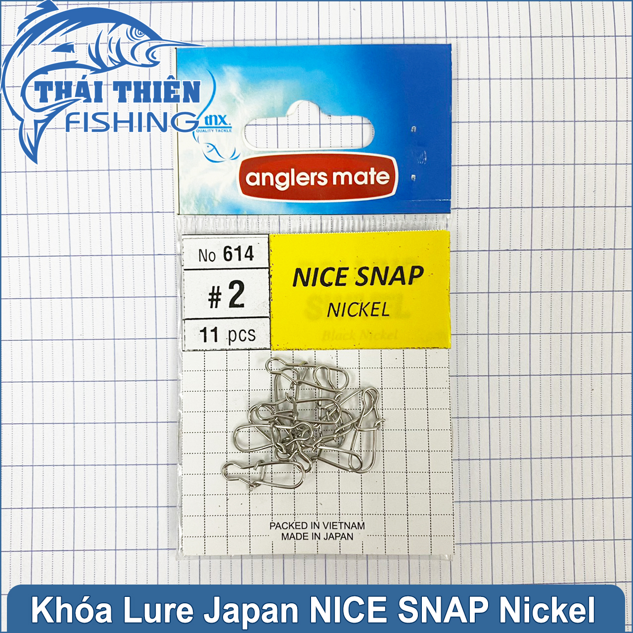 Khóa Lure Snap Japan Nice Snap Nickel