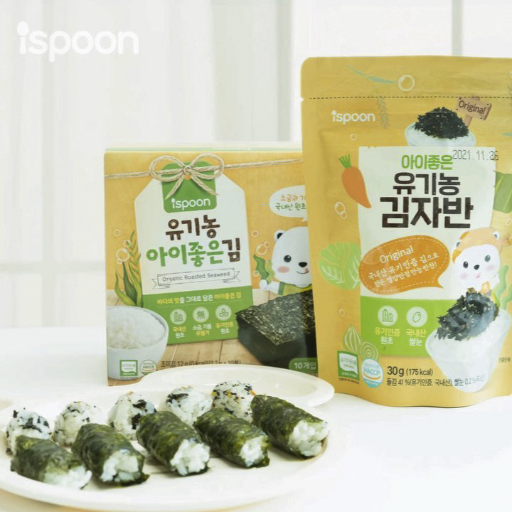 GÓI RẮC cơm rong biển hữu cơ ISPOON Hàn Quốc