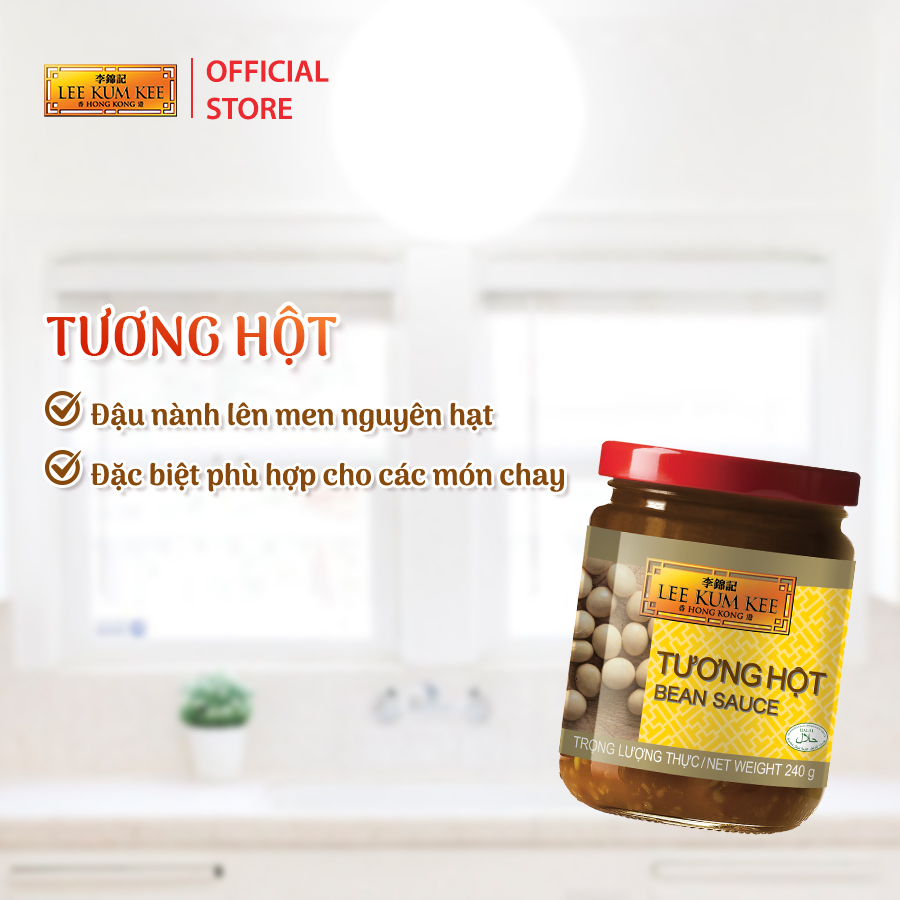 [Đơn 150K Tặng Gói Sốt] Tương hột LEE KUM KEE BEAN SAUCE hũ thủy tinh 240 gram