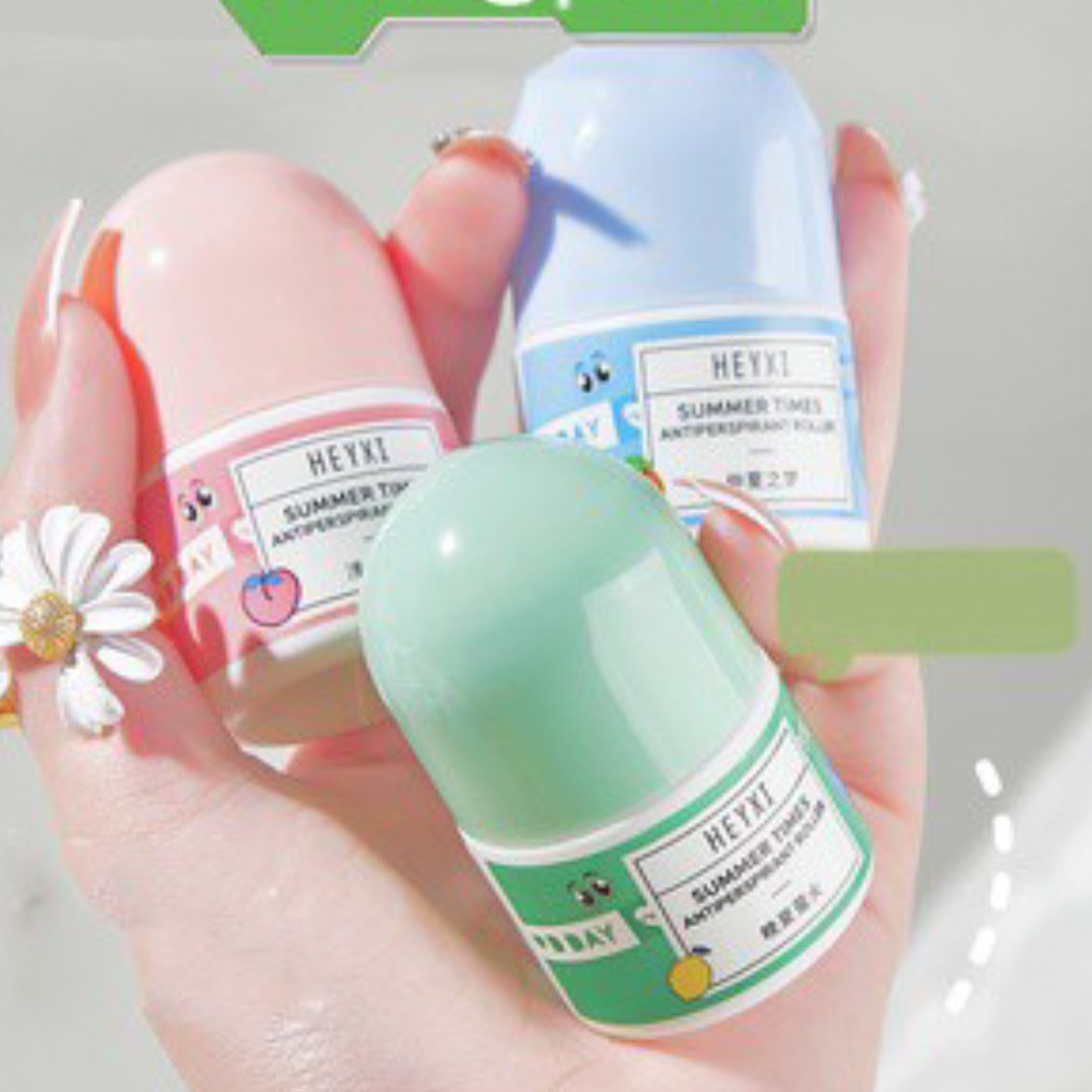 Lăn Nách Khử Mùi HEYXI 30ml Hương Đào , Hoa Cỏ , Gỗ , Khô Thoáng , Kiểm Soát Mồ Hôi