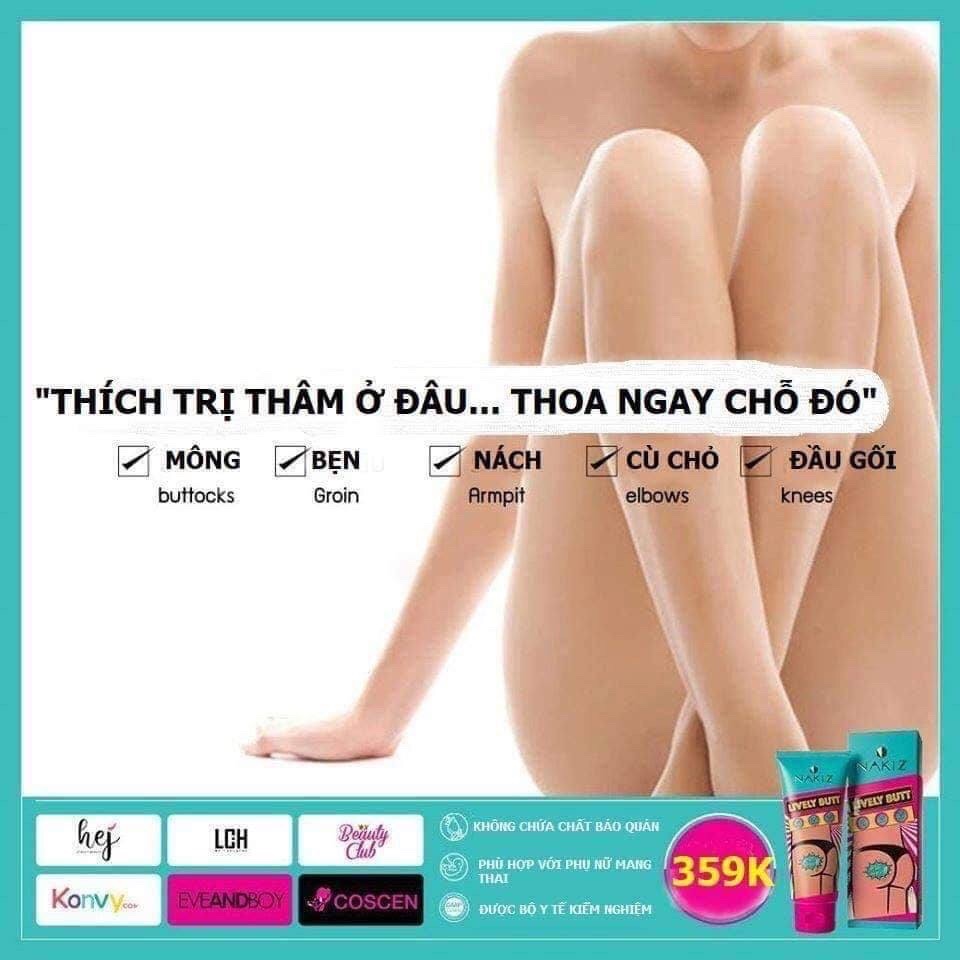 [HCM]Kem Nakiz Lively Butt - Combo 2 tuýp