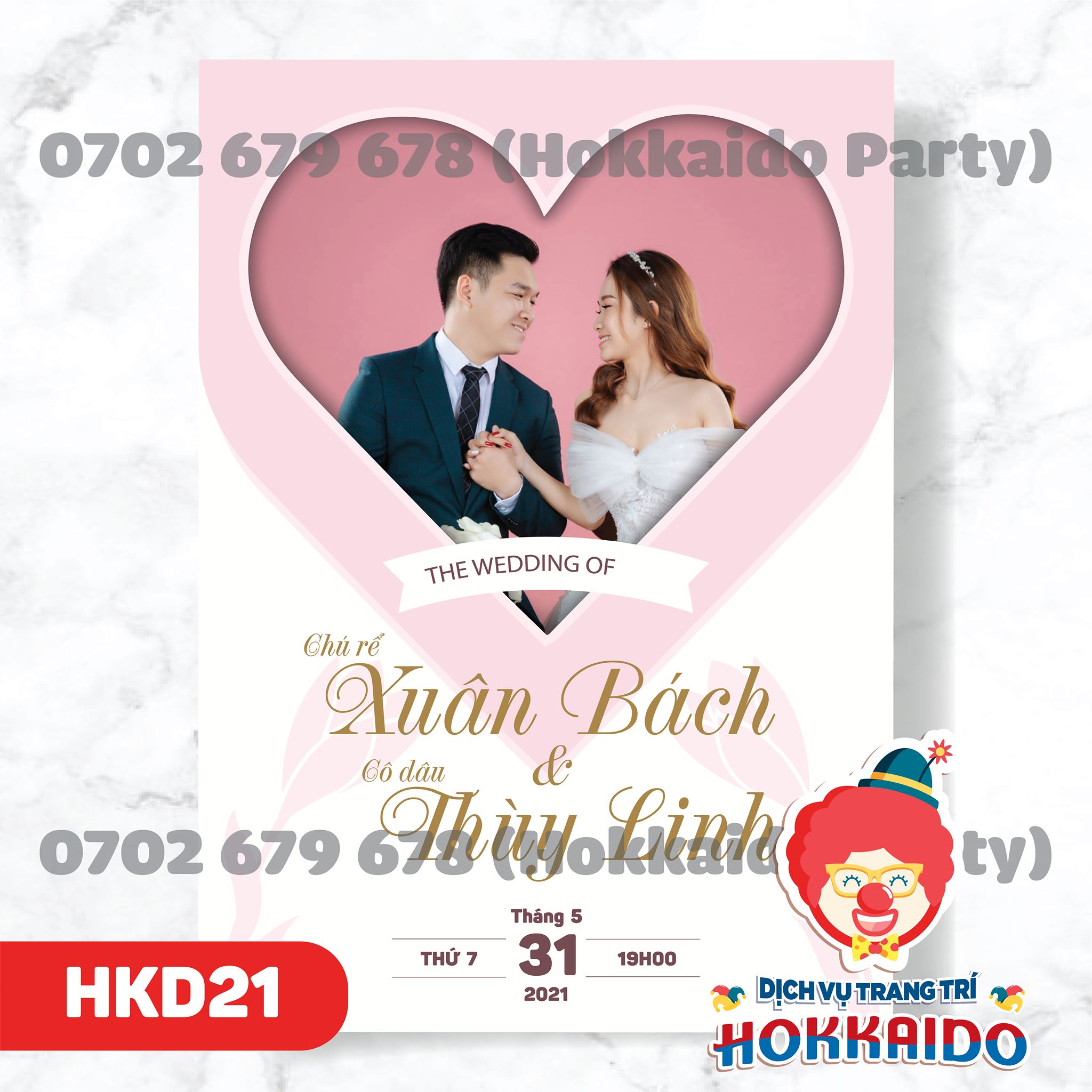 Bảng Để Cổng Cưới