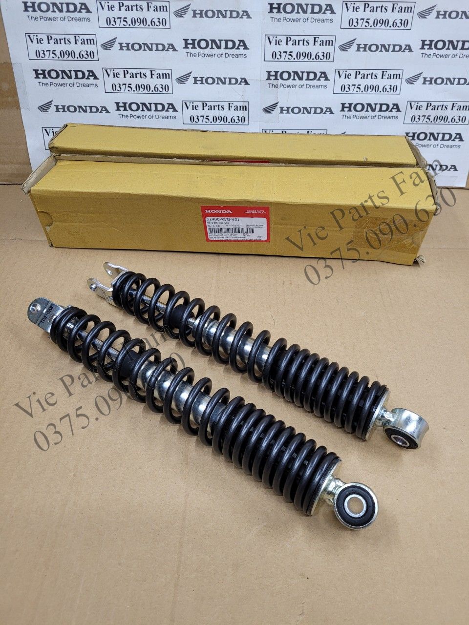 Đôi giảm xóc sau, phuộc sau air blade 110 fi, ab 110 fi đen từ 2009 đến 2010, hàng din honda mới 100%