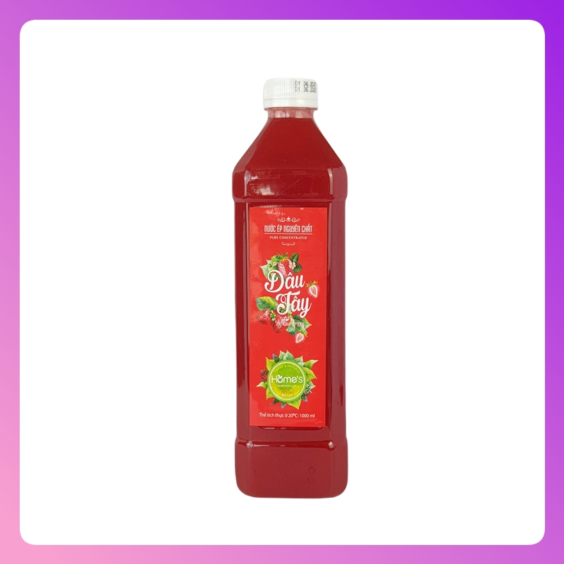 Chai nước cốt dâu tây Ngọc Thảo loại 1000ml
