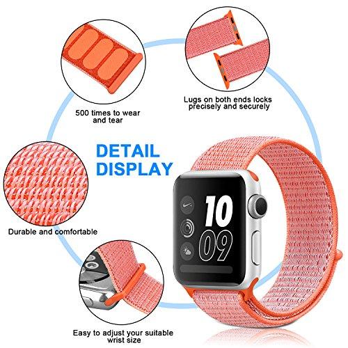 Dây đeo Apple Watch, dây Sport Loop Spicy Orange 38mm