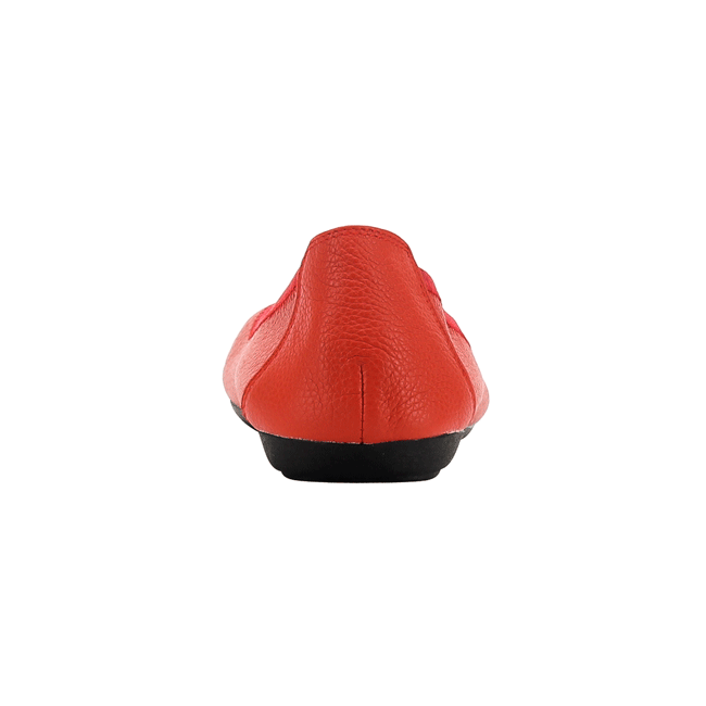 Giày nữ búp bê da bò màu cam HK7910