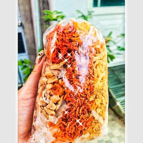 10 bịch bánh tráng trộn mỡ hành lá thập cẩm