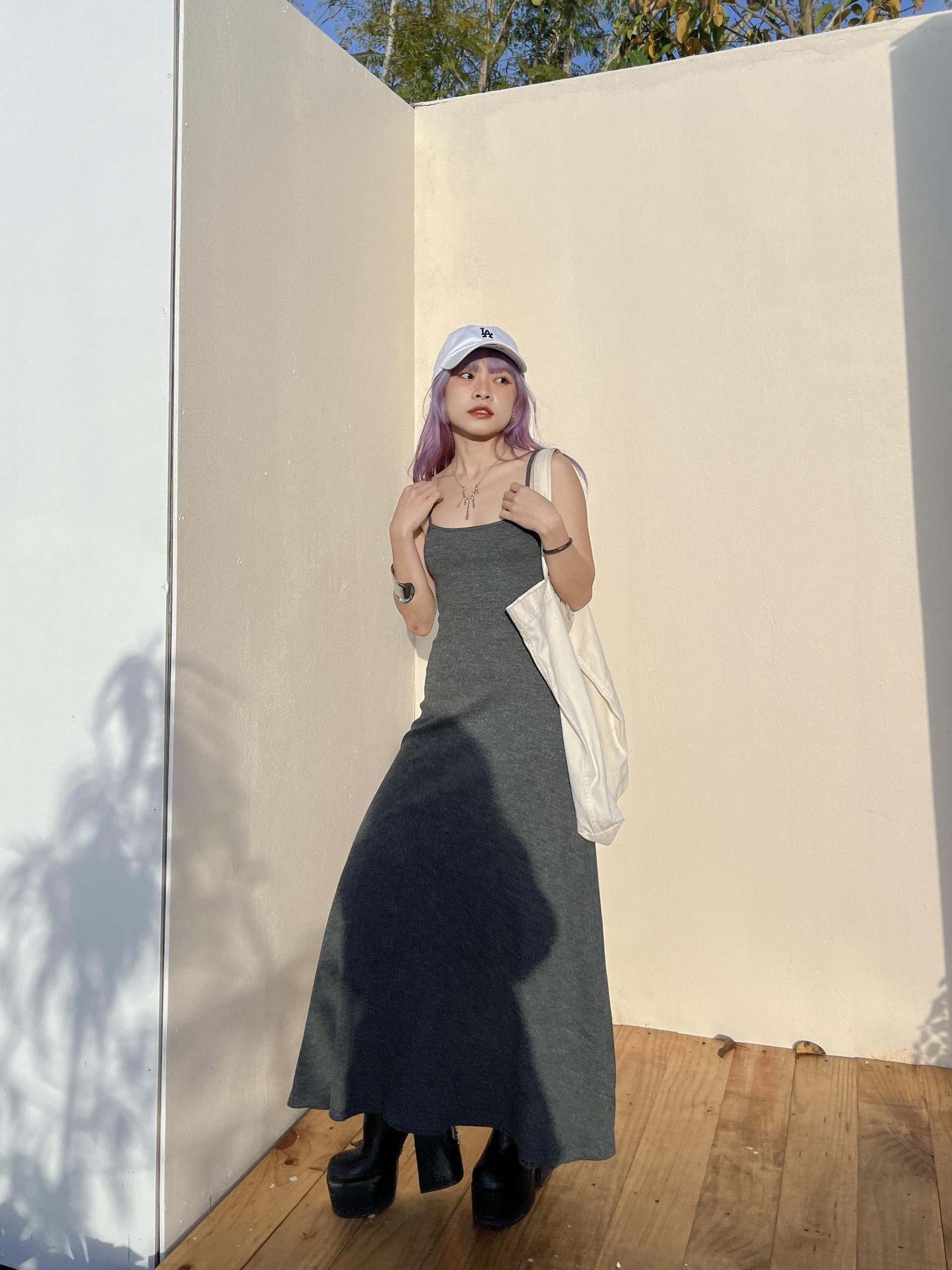 Camila Dress - Đầm dây thun maxi dài Remmus cho nữ