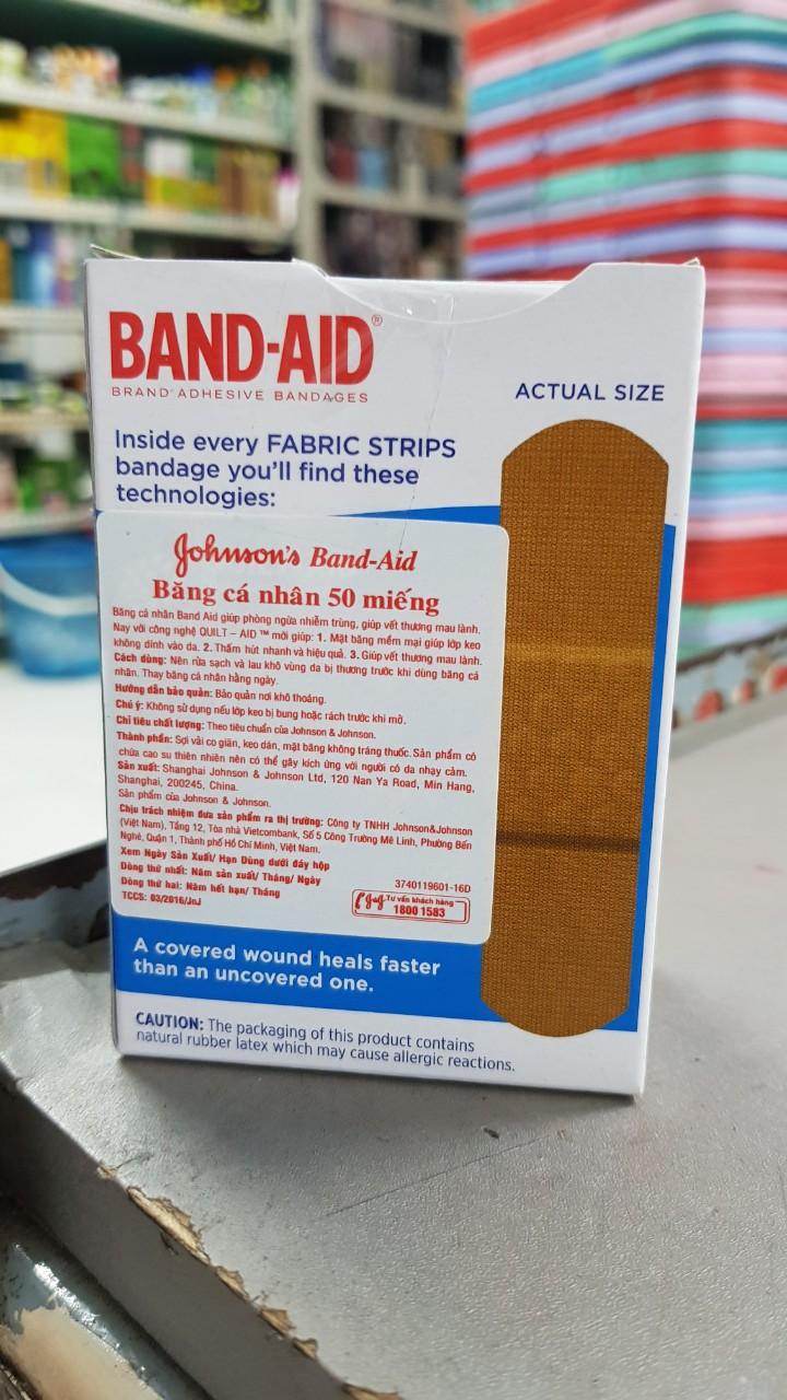 Băng Cá Nhân Johnson & Johnson Band Aid (50 Miếng)