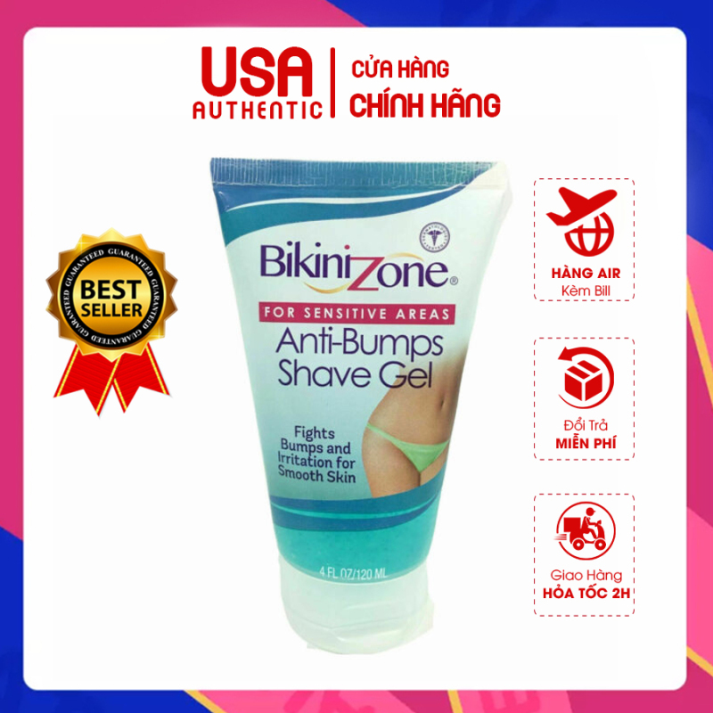 [HCM]Gel Cạo Bikini Zone Anti-Bumps Sensitive Shave Gel  150ml dành cho da nhạy cảm - Mỹ