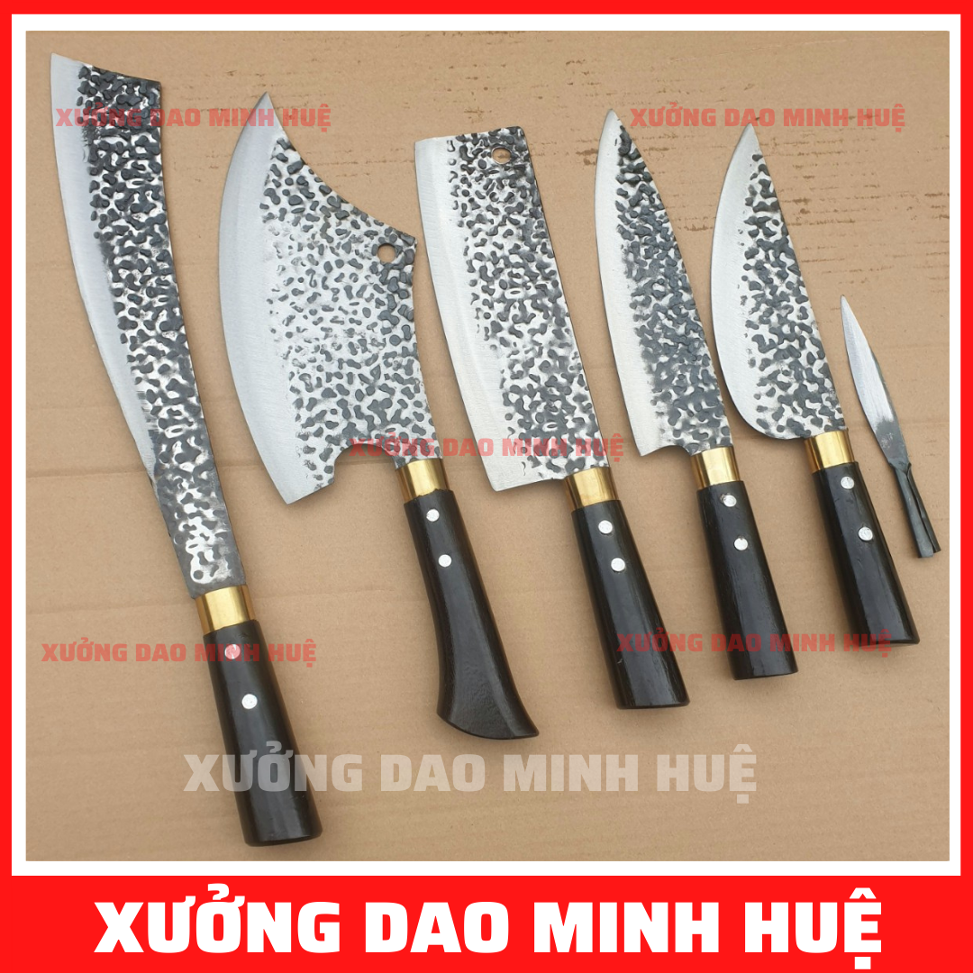 BÁO GIÁ Bộ Dao Làm Bếp Phúc Sen | Shopee Lazada Sendo Tiki mới nhất 12 Bộ dao làm bếp cao cấp hàng rèn phúc sen chặt xuong , chăt gà , thái lọc