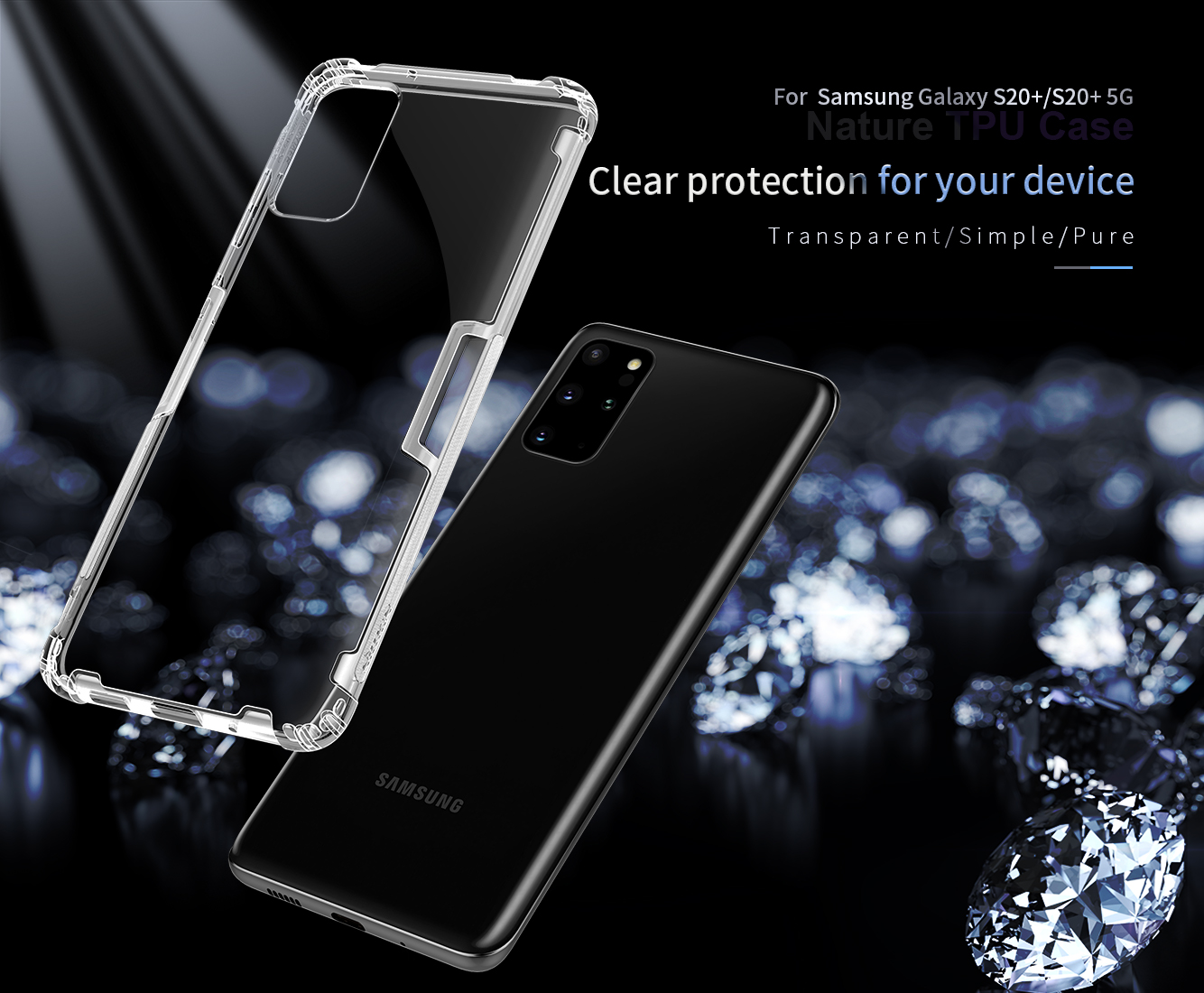 Ốp lưng dẻo trong Nillkin Samsung Galaxy S20/S20 5G hàng chính hãng