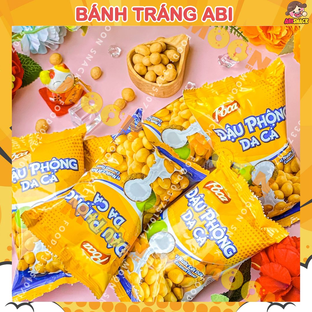 Snack Đậu Phộng Da Cá Poca Vị Nước Cốt Dừa 38g