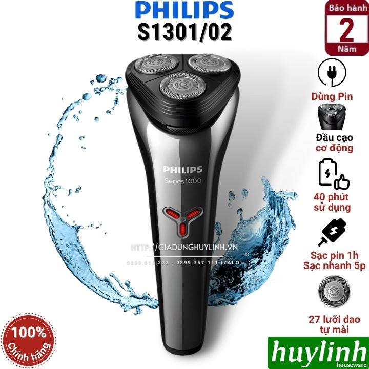 Máy cạo râu khô và ướt philips s1301/02 - hàng chính hãng