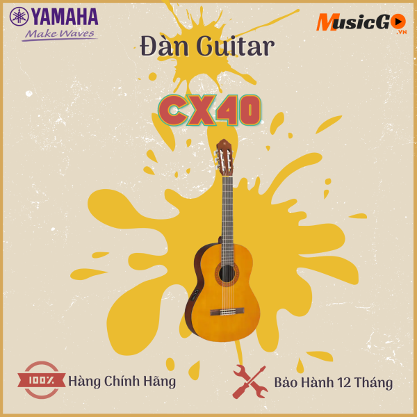 (Hàng Chính Hãng) Yamaha CX40 - Đàn Guitar Classic