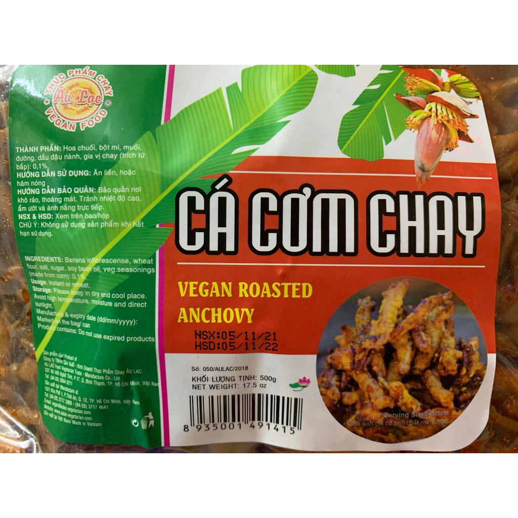 Cá Cơm Kho Chay - Bịch 500g