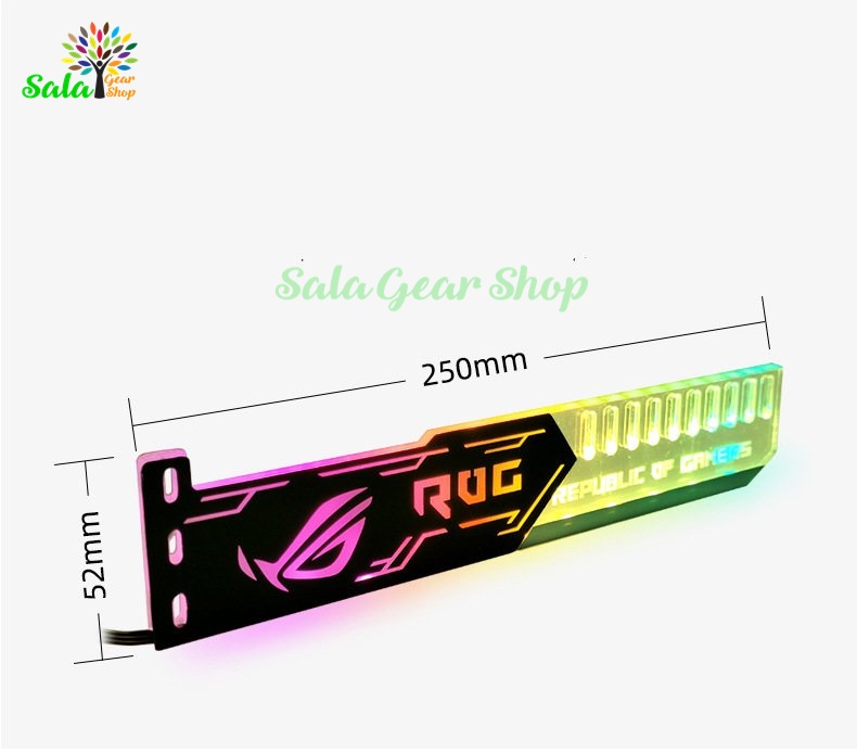 Đỡ Card VGA Coolmoon Aorus - Rog RGB, Sync Hub Coolmoon