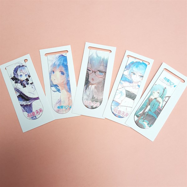 Combo 5 Bookmark Nam Châm Đánh Dấu Sách - Anime (Mẫu Ngẫu Nhiên)