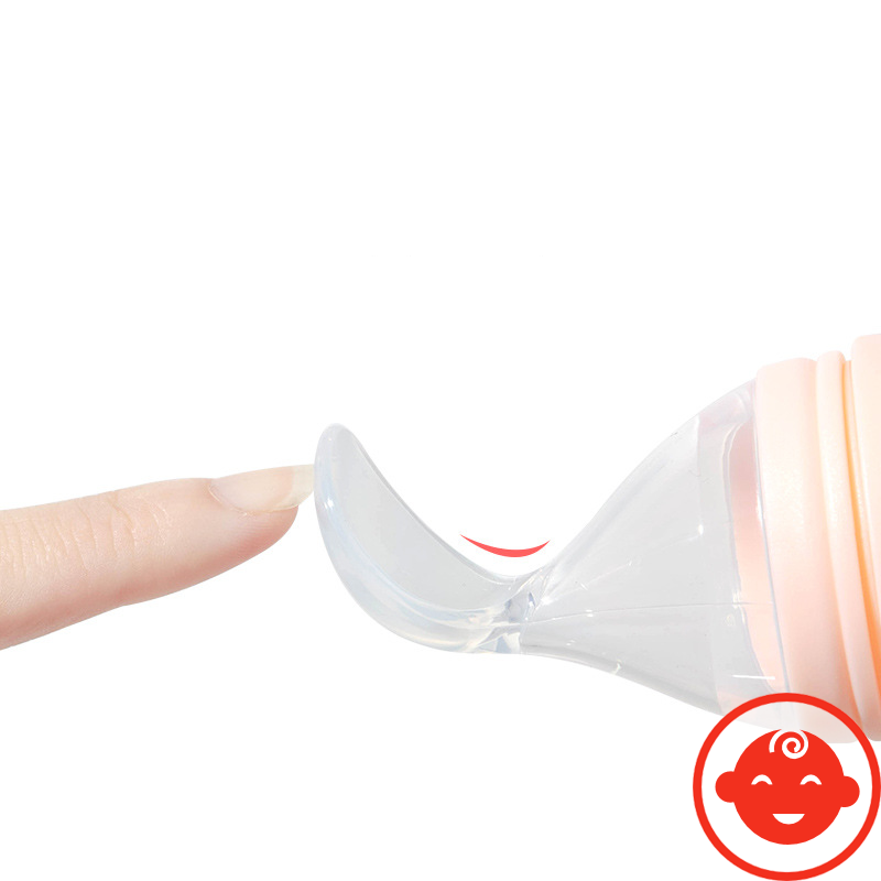 Bình thìa ăn dặm silicon JUBON CAO CẤP cho bé
