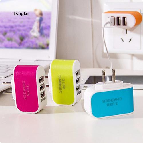 Cốc sạc USB 3 cổng 3.1A, Cục Sạc 3 Cổng 5V