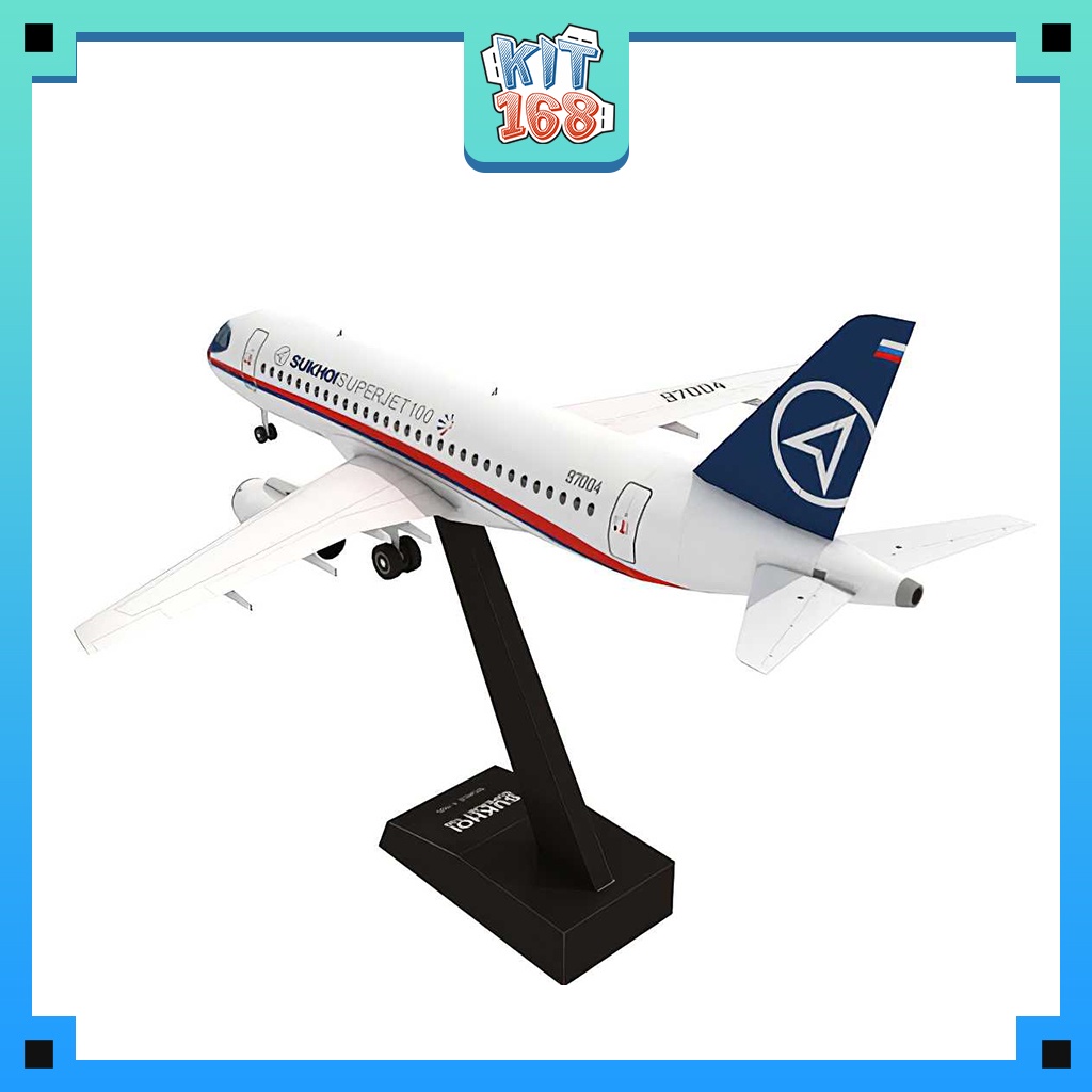 Mô hình giấy Máy bay Sukhoi Superjet 100