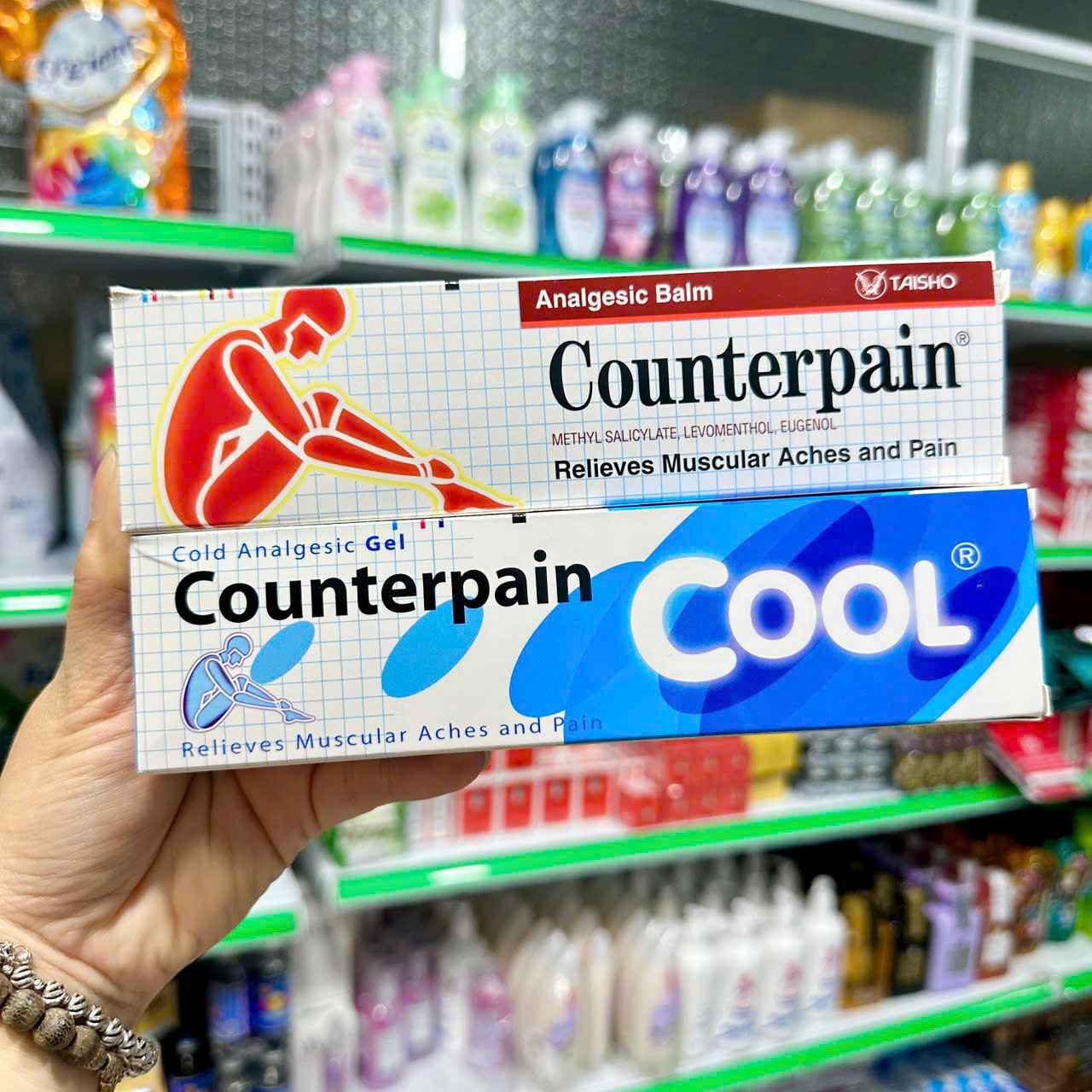 [HCM](Đỏ 120gr) Cao xoa bóp Counterpain Thái Lan (xoa bóp nóng)
