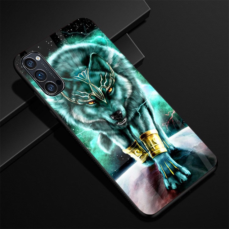 Ốp Lưng OPPO RENO 4, RENO 4 PRO RENO 5 , RENO 6 5G, RENO 6Z 5G mặt kính cường lực cao cấp thiết kế Độc Quyền