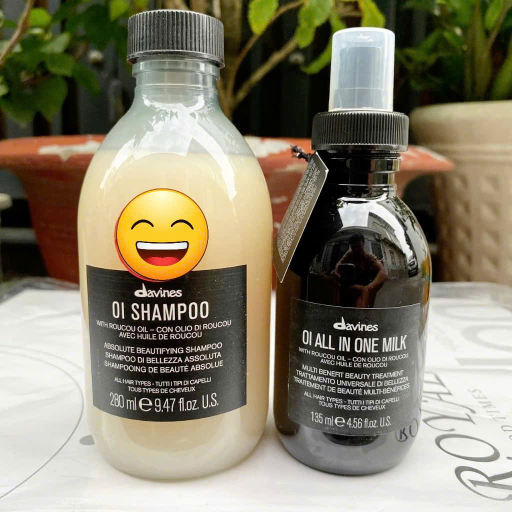 Dầu gội và xịt dưỡng Sữa giúp tóc bóng mượt, chắc khỏe Davines OI 280ml/135ml
