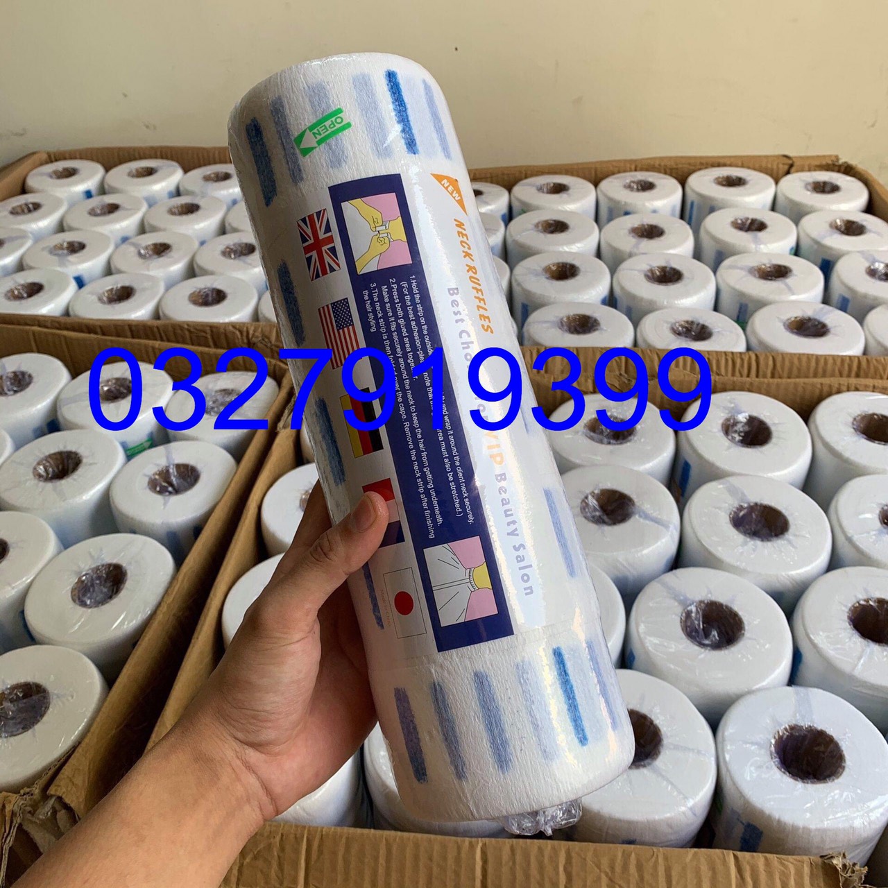 Giấy quấn cổ Barber - hàng đẹp dày